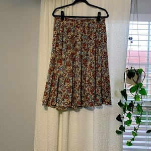 Midi floral skirt